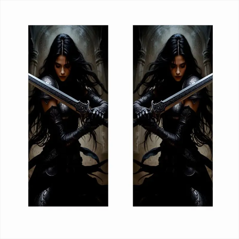 Set 2 stickere decorative pentru stalpii usilor, print autoadeziv de inalta rezolutie, dimensine 2 buc x 50 x 22 cm , cod: avx-ssu-15v