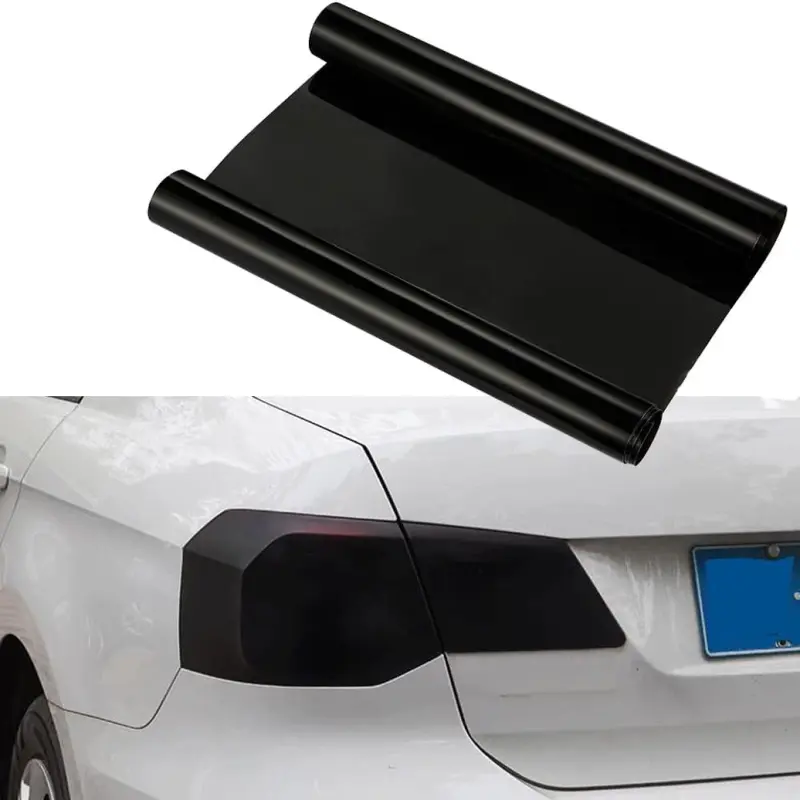 Folie protectie faruri / stopuri auto - fumuriu inchis (pret/m liniar)v