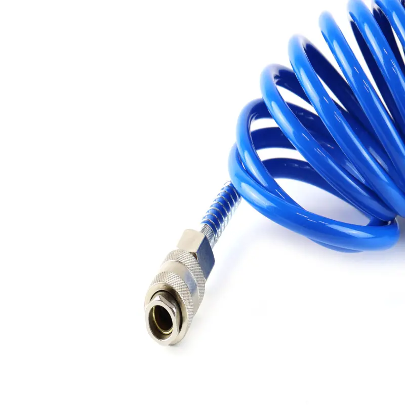 Furtun spiralat pentru aer comprimat din pe, 5 x 8mm, lungime 10m, pt-04v