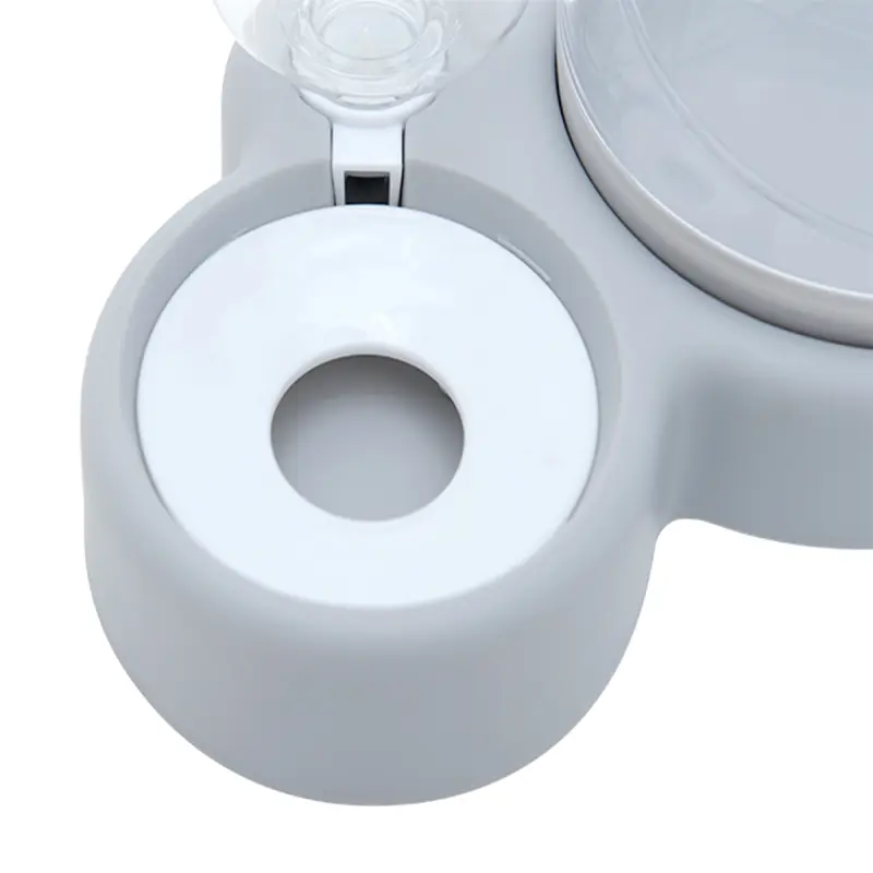 Vas dublu inclinat pentru hranire pisici cu dispenser apa, avx-ag684ev
