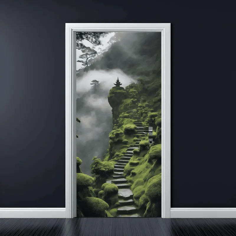 Folie imprimata color pentru decor usa, dimensiune 200 x 90cm, model: avx-dr17v