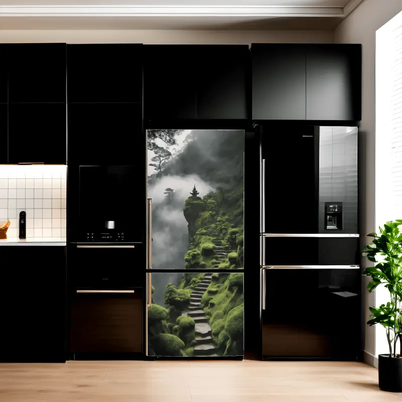 Folie imprimata color pentru decor frigider, dimensiune 200 x 90cm, model: avx-fr17