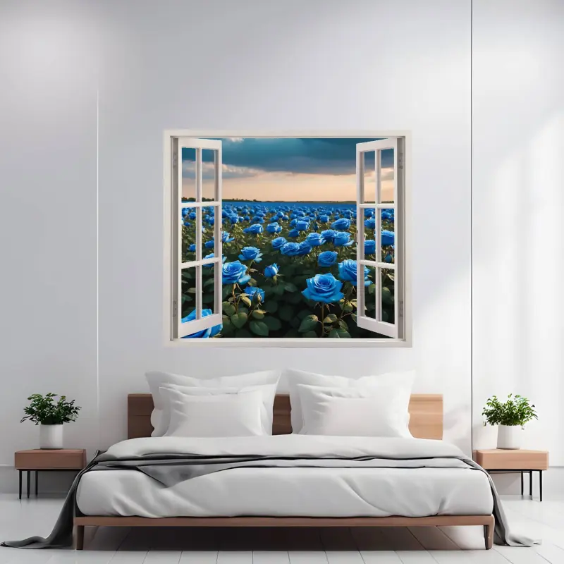 Folie imprimata color pentru decor perete locuinta, dimensiune 125 x 110cm, model: view to haven 29