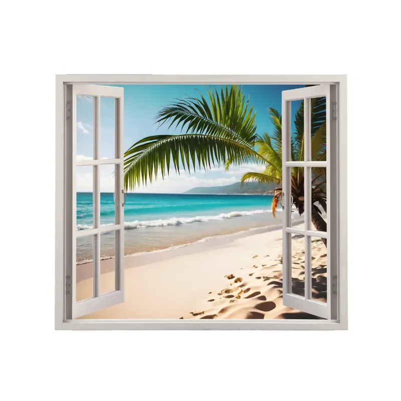 Folie imprimata color pentru decor perete locuinta, dimensiune 125 x 110cm, model: view to haven 40v