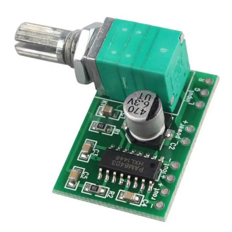 Kit amplificator stereo, alimentare usb 5v, 2 x 3w, pam8403