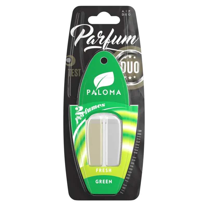 Odorizant auto paloma parfum duo fresh/green 2x3ml