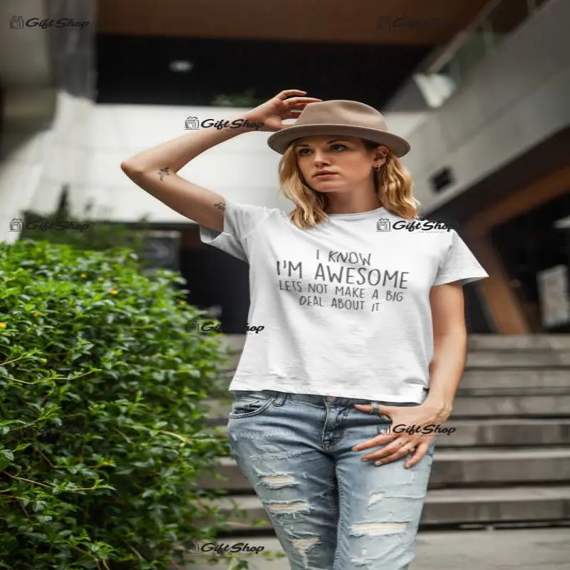 I know i m awesome, tricou cu mesaj f