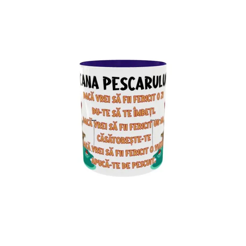 Cana pescarului, cana ceramica, 330ml, cgs1814v