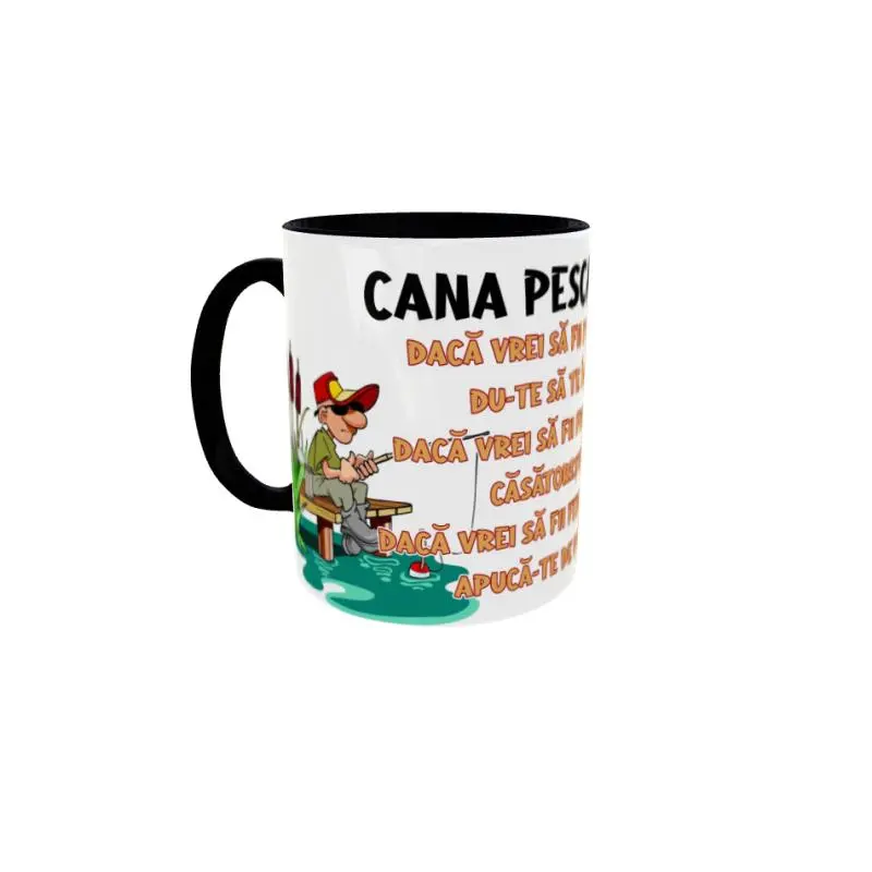 Cana pescarului, cana ceramica, 330ml, cgs1814v
