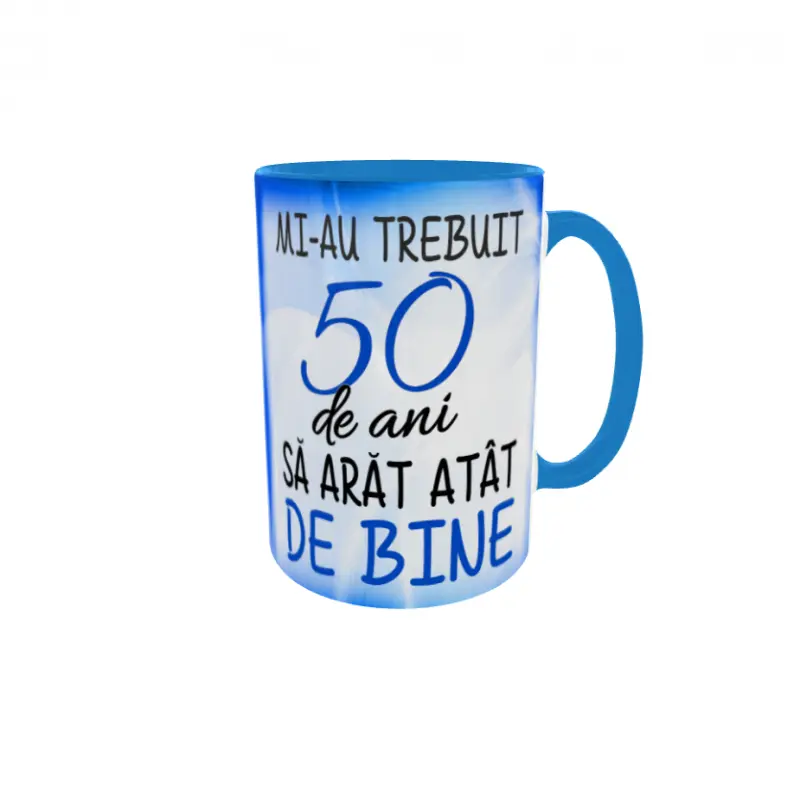 Mi-au trebuit 50 de ani sa arat atat de bine, cana ceramica, 330ml, cgs1121bv