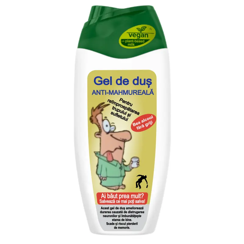 Anti-mahmureala, gel de dus-haios
