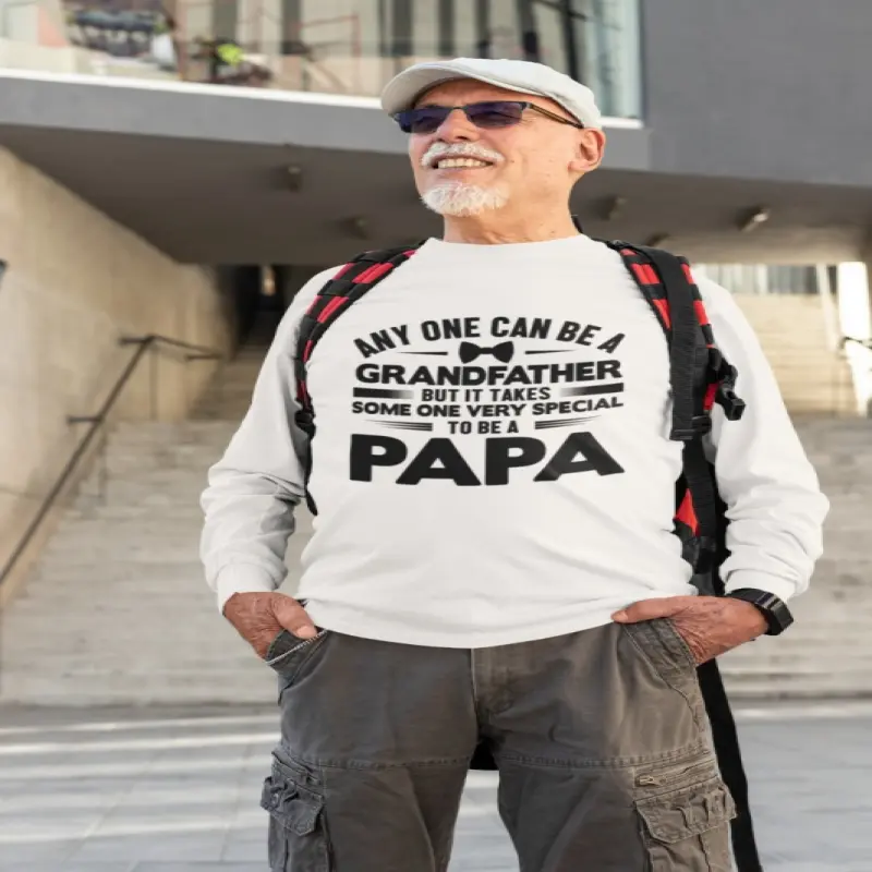 Any one can be a grandfather, tricou cu mesajv