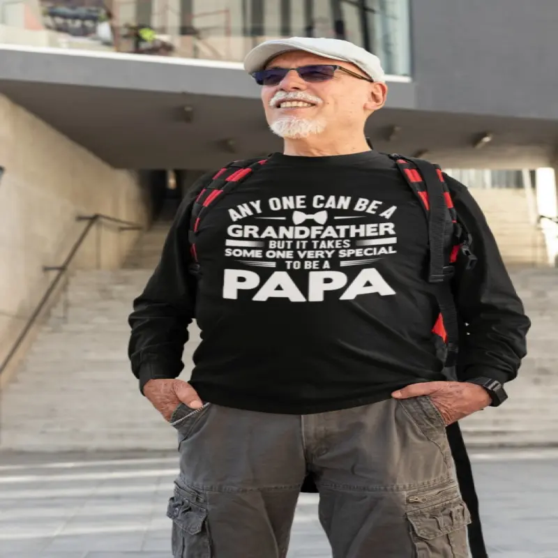 Any one can be a grandfather, tricou cu mesajv