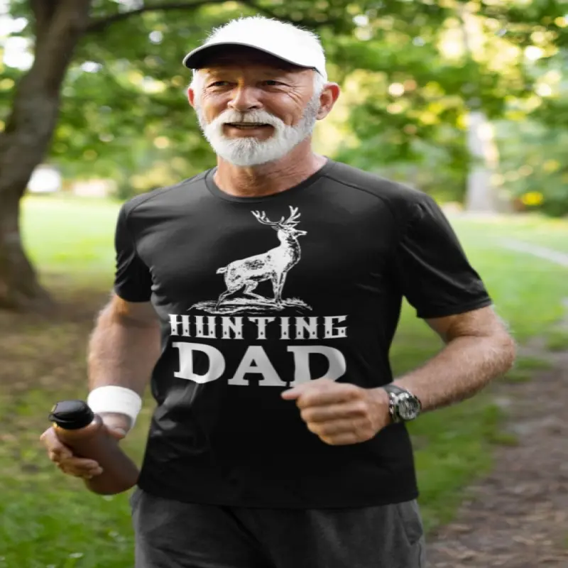 Hunting dad, tricou cu mesajv