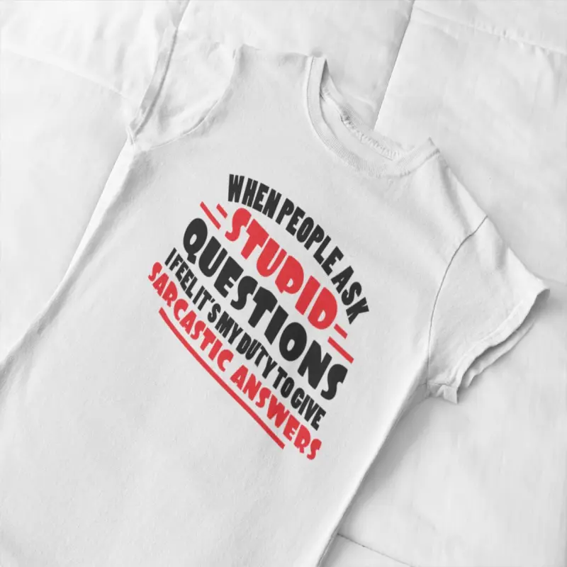 When people ask, tricou cu mesaj
