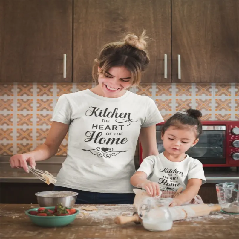 Kitchen the heart of..., tricou cu mesaj
