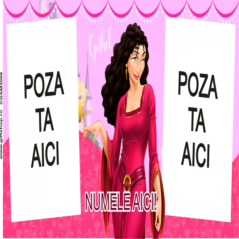 Gothel, model 2, cana din ceramica, 330ml, personalizata cu poza si text