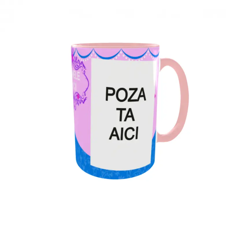 Flynn, model 1, cana din ceramica, 330ml, personalizata cu poza si textv