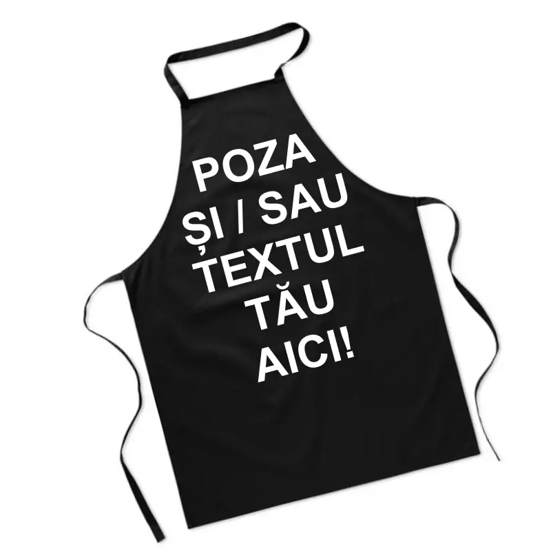 .sort negru, personalizat cu poza / text