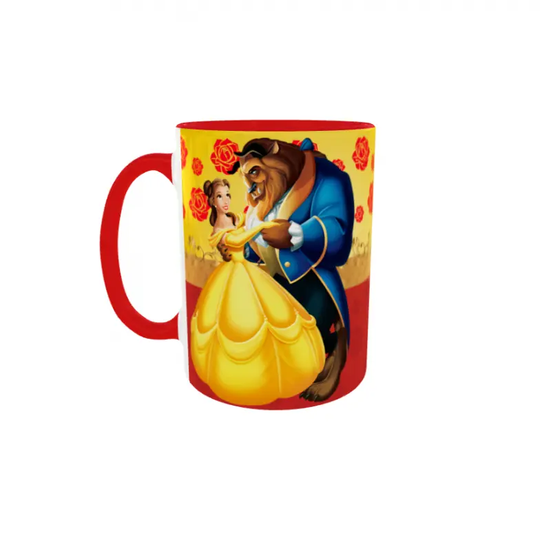 Beauty and the beast, cana din ceramica, 330ml, model 1