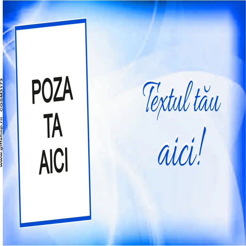 Cana, personalizata cu poza si text, 330ml, model 3173