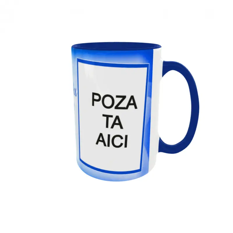 Cana, personalizata cu 2 poze si text, 330ml, model 3174v