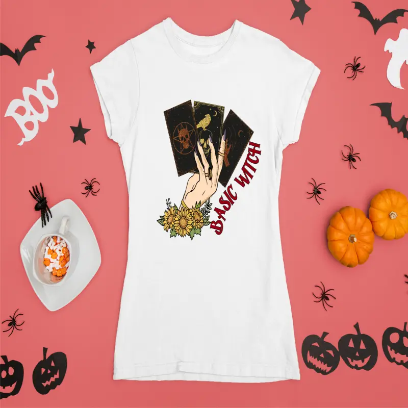Basic witch , tricou cu mesaj