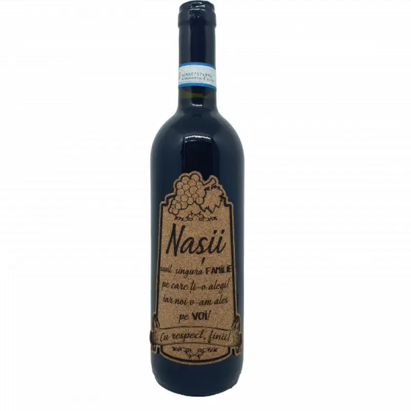 Nasii sunt singura familie, editie limitata, rosu cabernet sauvignon, demisec, 750ml, 13.5% alcoolv