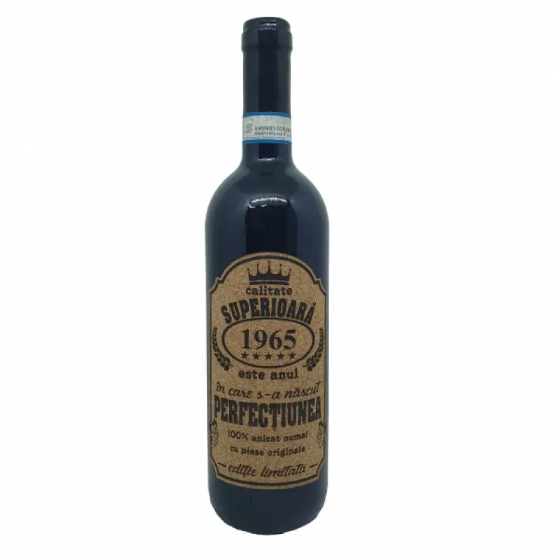 1965 este anul in care s-a nascut perfectiunea, editie limitata, vin rosu cabernet sauvignon, demisec, 750ml, 13.5% alcoolv