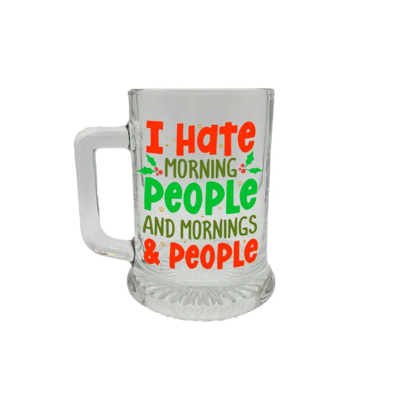 I hate mornings, halba cu mesajv