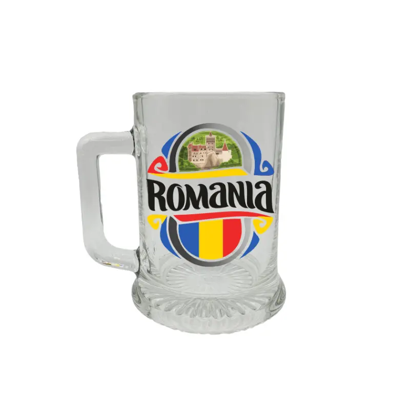 Castelul bran romania, halba cu mesaj