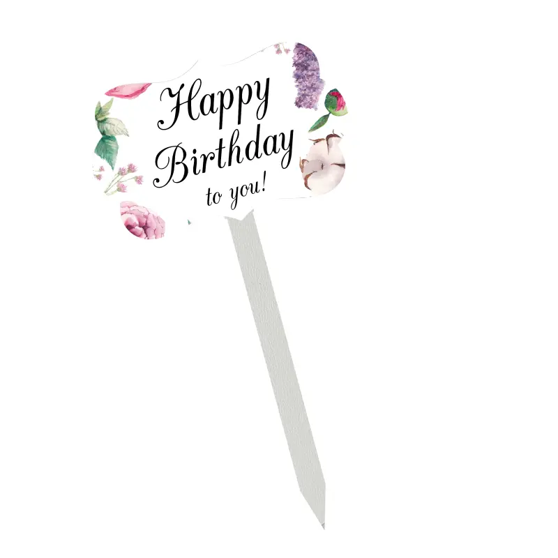 Happy birthday, topper lemn, model c