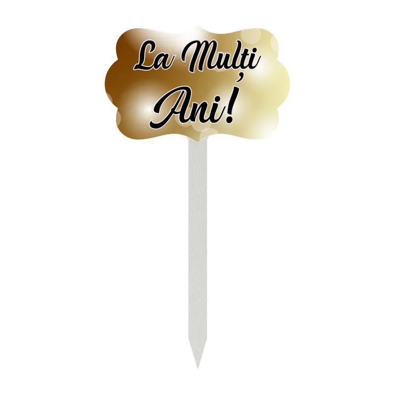 La multi ani, topper lemn, model bv