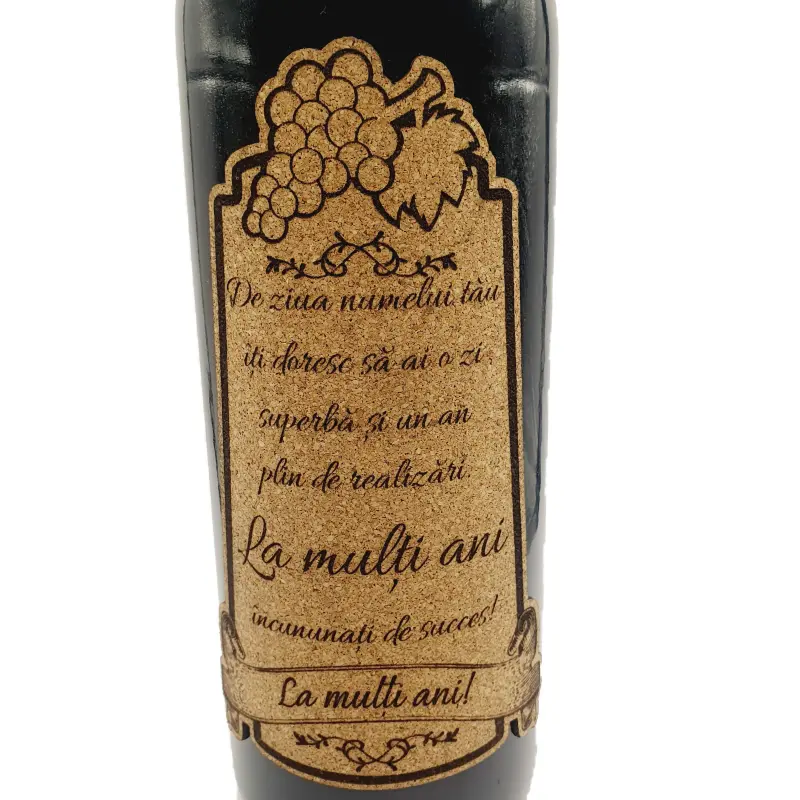 De ziua numelui tau, editie limitata, vin rosu cabernet sauvignon, demisec, 750ml, 13.5% alcoolv