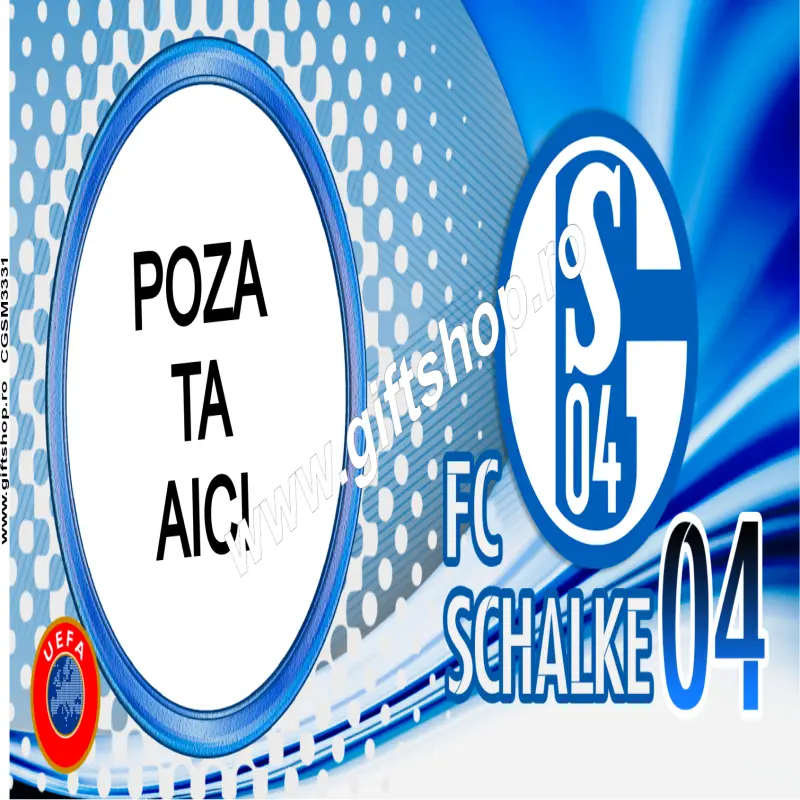 Fc schalke, cana personalizata cu poza, model 3331