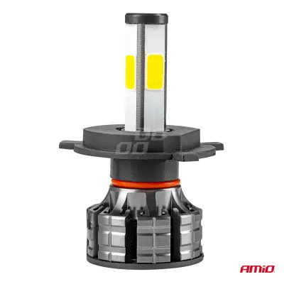 Instalatie led cob 2side amio, compatibil h4, destinat competitiilor auto sau off-road