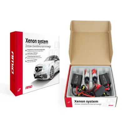 Kit xenon ac model slim, compatibil d2s, 35w, 9-16v, 4300k, destinat competitiilor auto sau off-road
