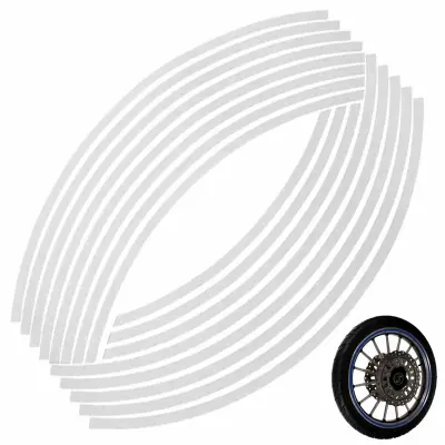 Set 16 ornamente reflectorizante pentru jante auto, moto, culoare argintiu