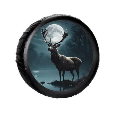 Sticker auto "roata de rezerva" rezistenta la intemperii si raze uv, diametru 55 cm, cod: avx-rr09