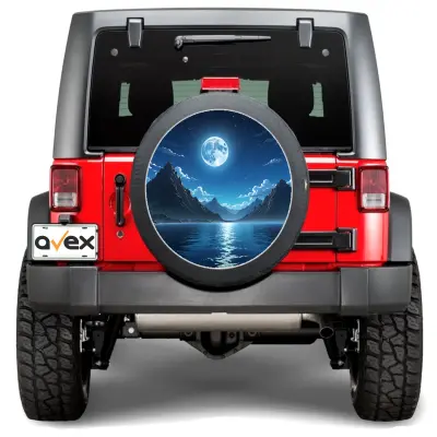 Sticker auto "roata de rezerva" rezistenta la intemperii si raze uv, diametru 55 cm, cod: avx-rr14