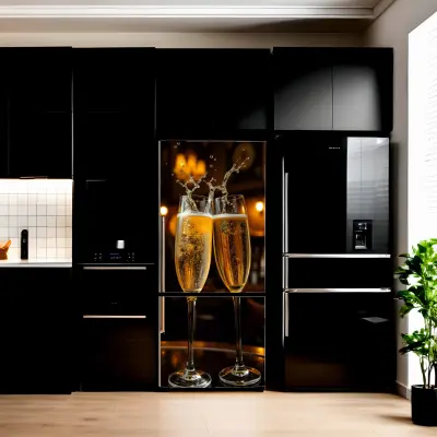 Folie imprimata color pentru decor frigider, dimensiune 200 x 90cm, model: avx-fr32