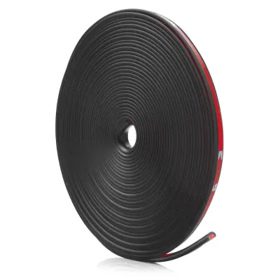 Inele de protectie si decor jante, adezive, din plastic flexibil - negru