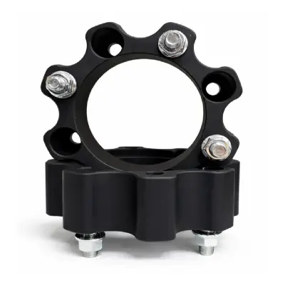 Set 2 buc. distantiere roti atv din aluminiu forjat, grosime 50mm, distanta prezoane 4 x 110mm, gaura centrare 90,2mm, piulite m10 x 1,25