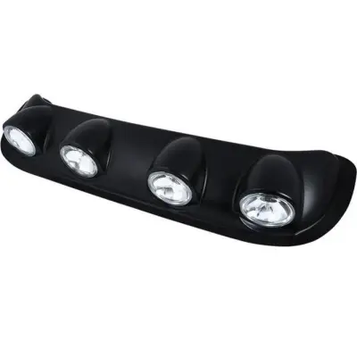 Ansamblu format din 4 proiectoare cu becuri h3 cu halogen, montaj pe plafon sau capota, alimentare 12v, lungime 100cm, destinat vehiculelor off-road