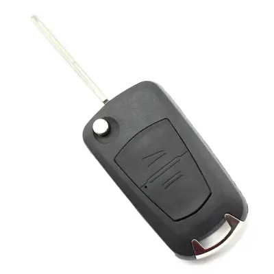 Opel - carcasa tip cheie briceag cu 2 butoane, lama pe stanga