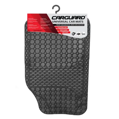 Covorase auto universale ajustabile carguard – 68 x 44 cm / 44 x 34 cm pvc – negru