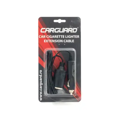 Cablu prelungitor bricheta auto carguard – 1 m – cu siguranta fuzibila 10a