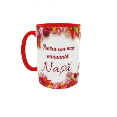 Pentru cea mai minunata nasa, cana ceramica, 330ml, cgs1189