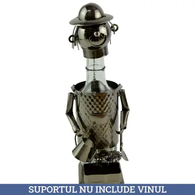 Gradinar, suport pentru vin realizat din metal
