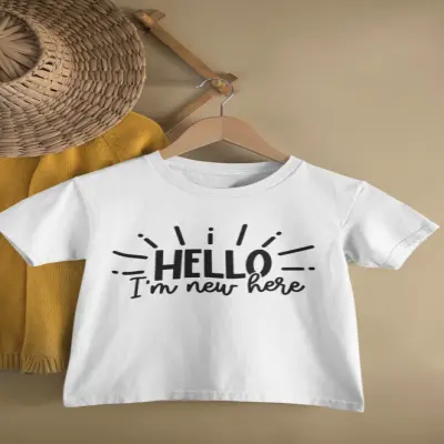 Hello i`m new here..., tricou cu mesaj